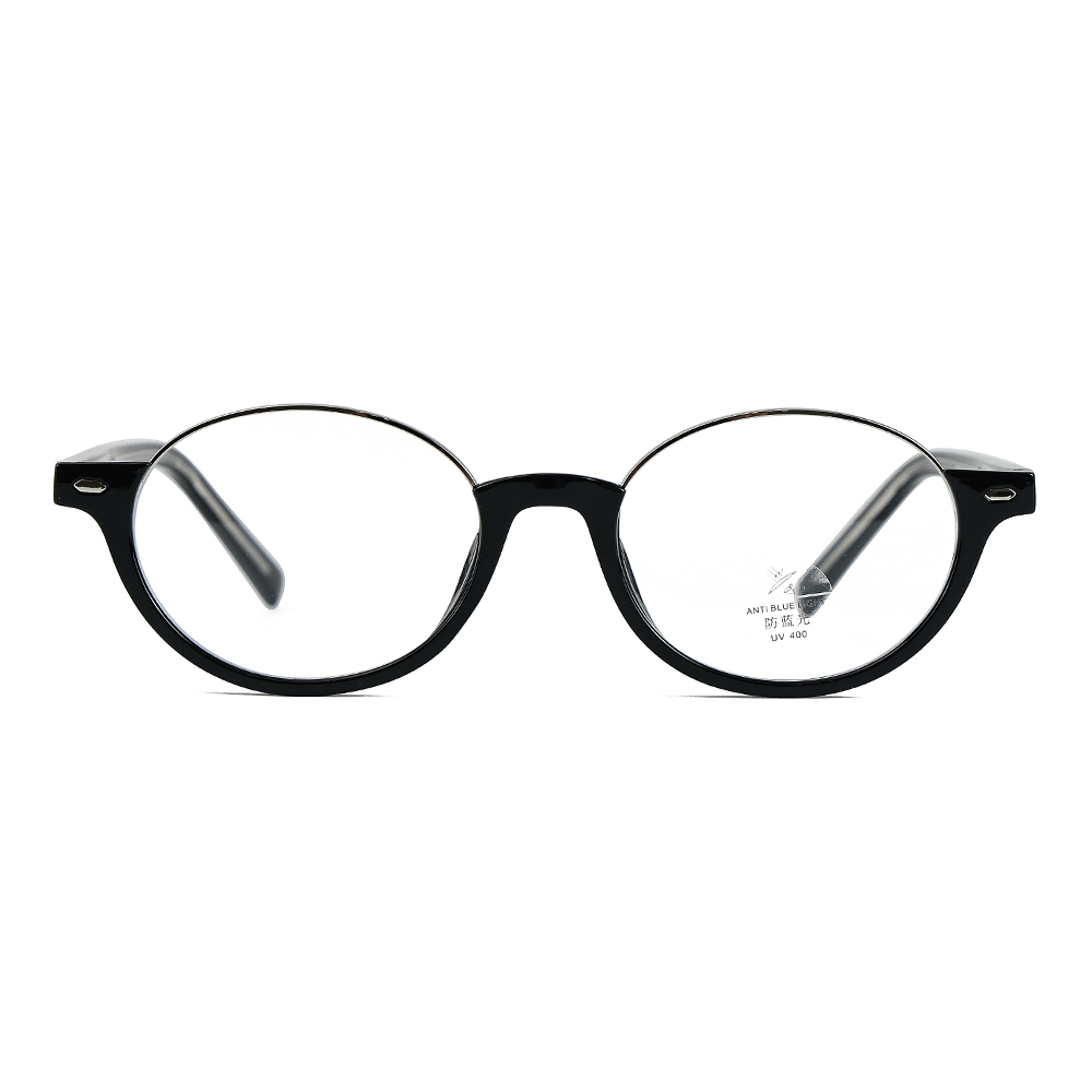 نظارات خفيفة الوزن Retro TR90 نصف إطار مضادة للضوء الأزرق