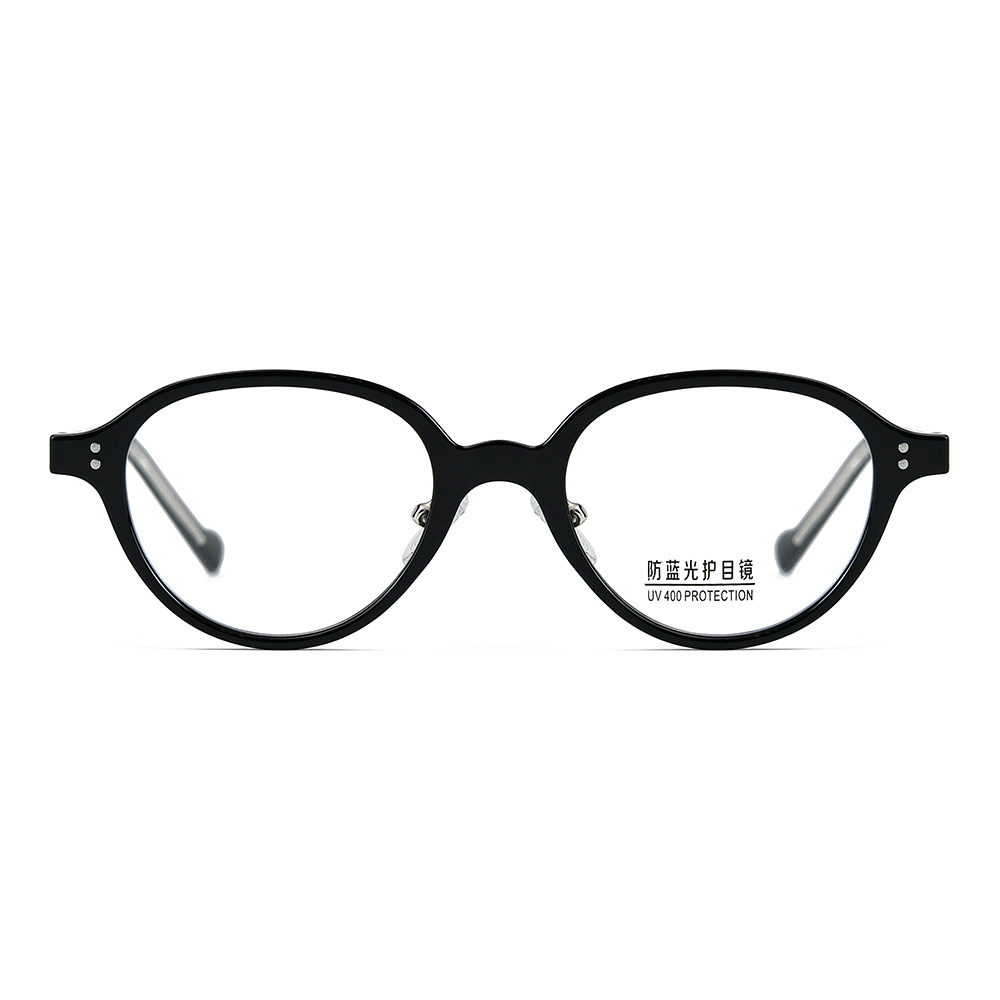 نظارات نسائية عصرية بيضاوية صغيرة الإطار تحجب الضوء الأزرق