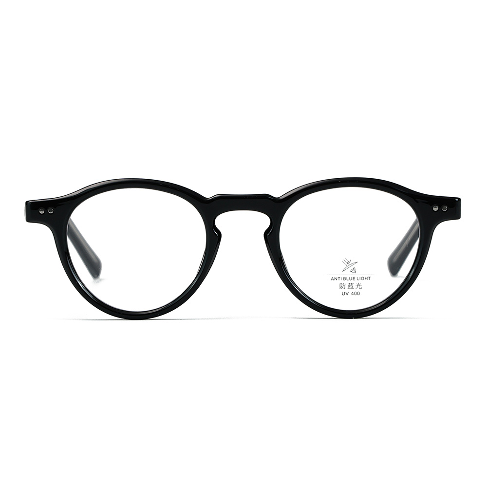 نظارات حجب الضوء الأزرق ذات الإطار الدائري TR90 ذات الحلقة السميكة