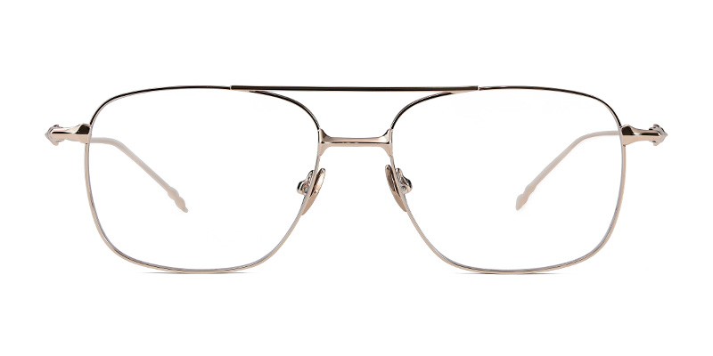 إطار نظارة مربعة الشكل للنساء بإطار مزدوج حاجب للضوء باللون الأزرق