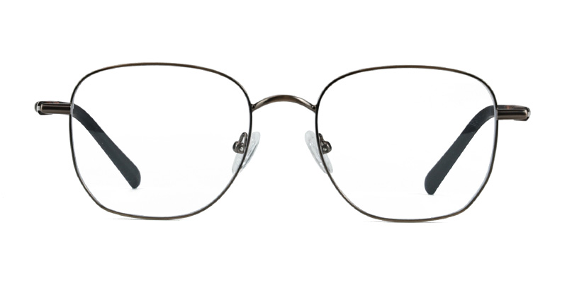 إطار معدني مربع إطار نظارات الضوء الأزرق