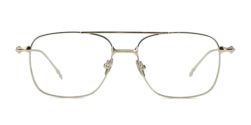 إطار نظارة مربعة الشكل للنساء بإطار مزدوج حاجب للضوء باللون الأزرق