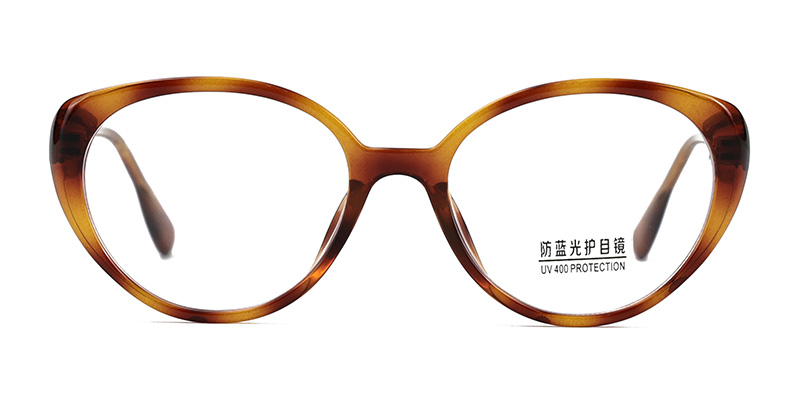 نظارات بعدسات شفافة ذات لون أزرق فاتح على شكل عين القطة من Fashion Minimal