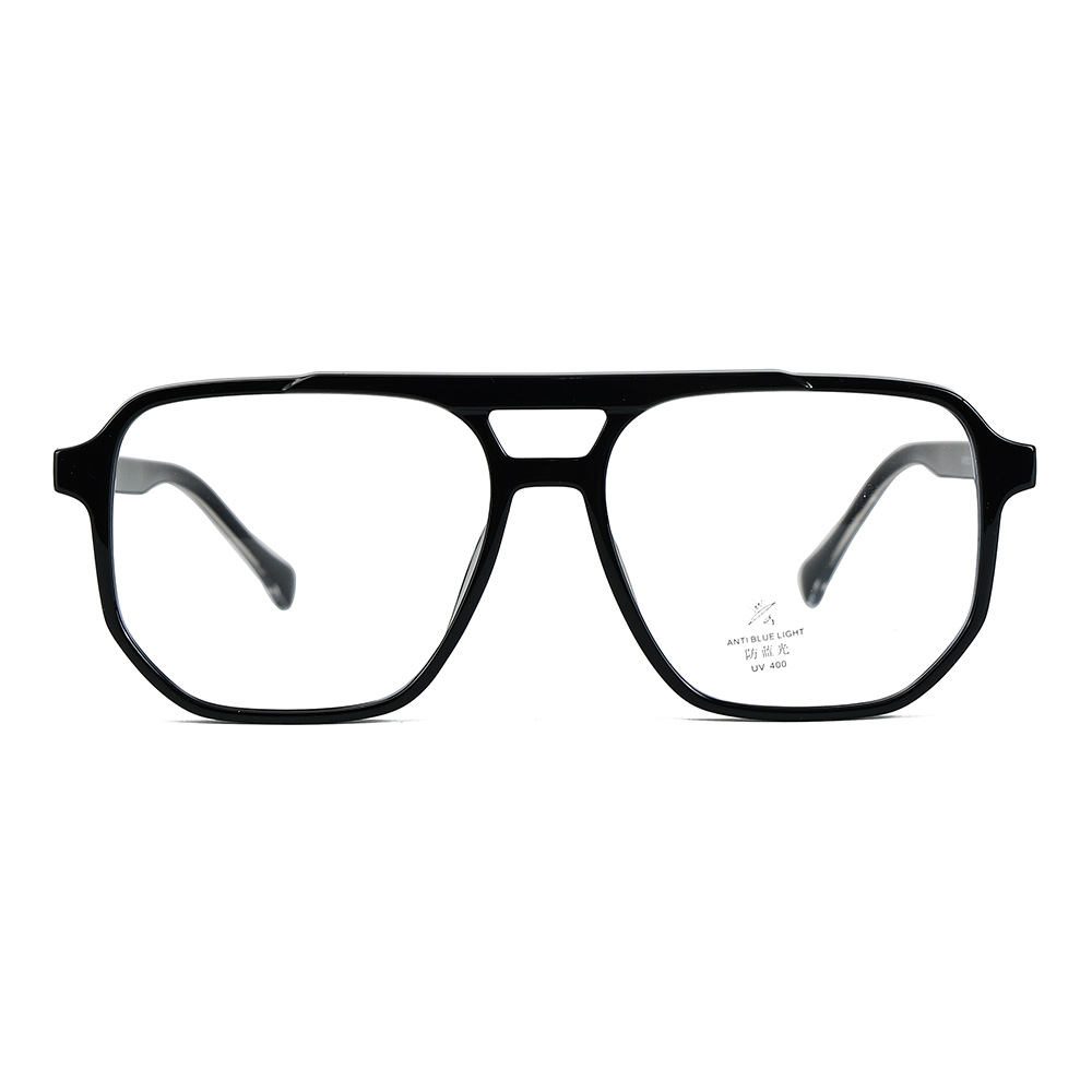 نظارات Retro TR90 Acetate ذات الشعاع المزدوج المضادة للضوء الأزرق