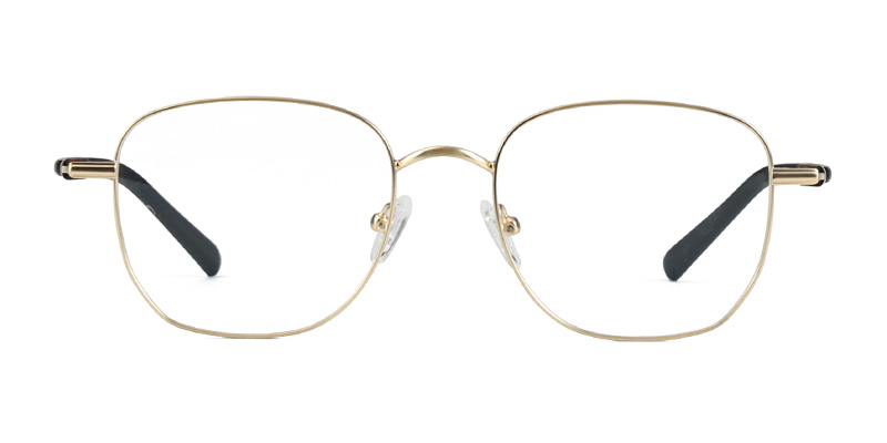 إطار معدني مربع إطار نظارات الضوء الأزرق