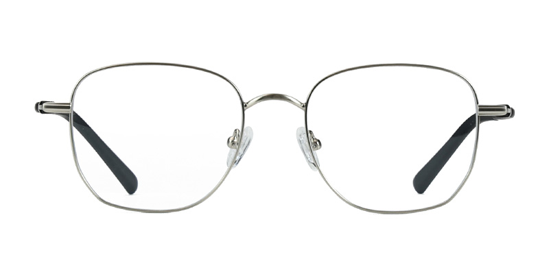 إطار معدني مربع إطار نظارات الضوء الأزرق