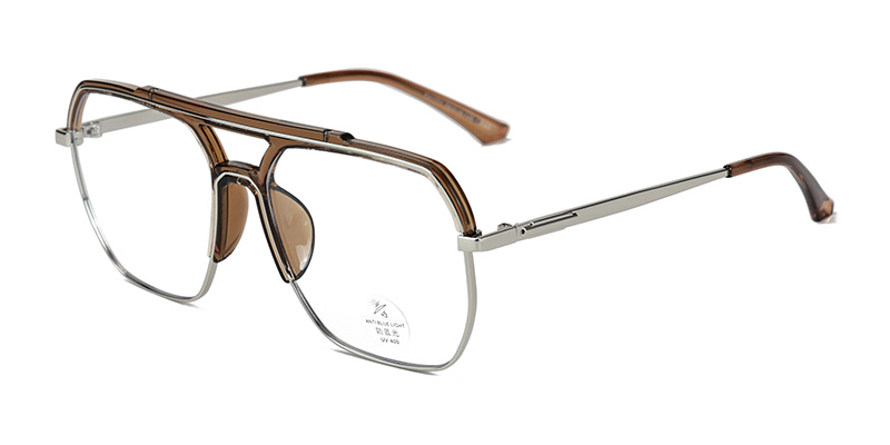 نظارات حماية من الضوء الأزرق بإطار معدني طراز INS Style Pilot