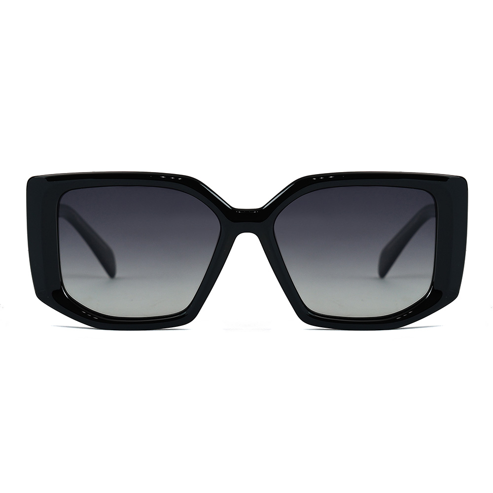 نظارات شمسية مستقطبة بإطار مربع كبير الحجم