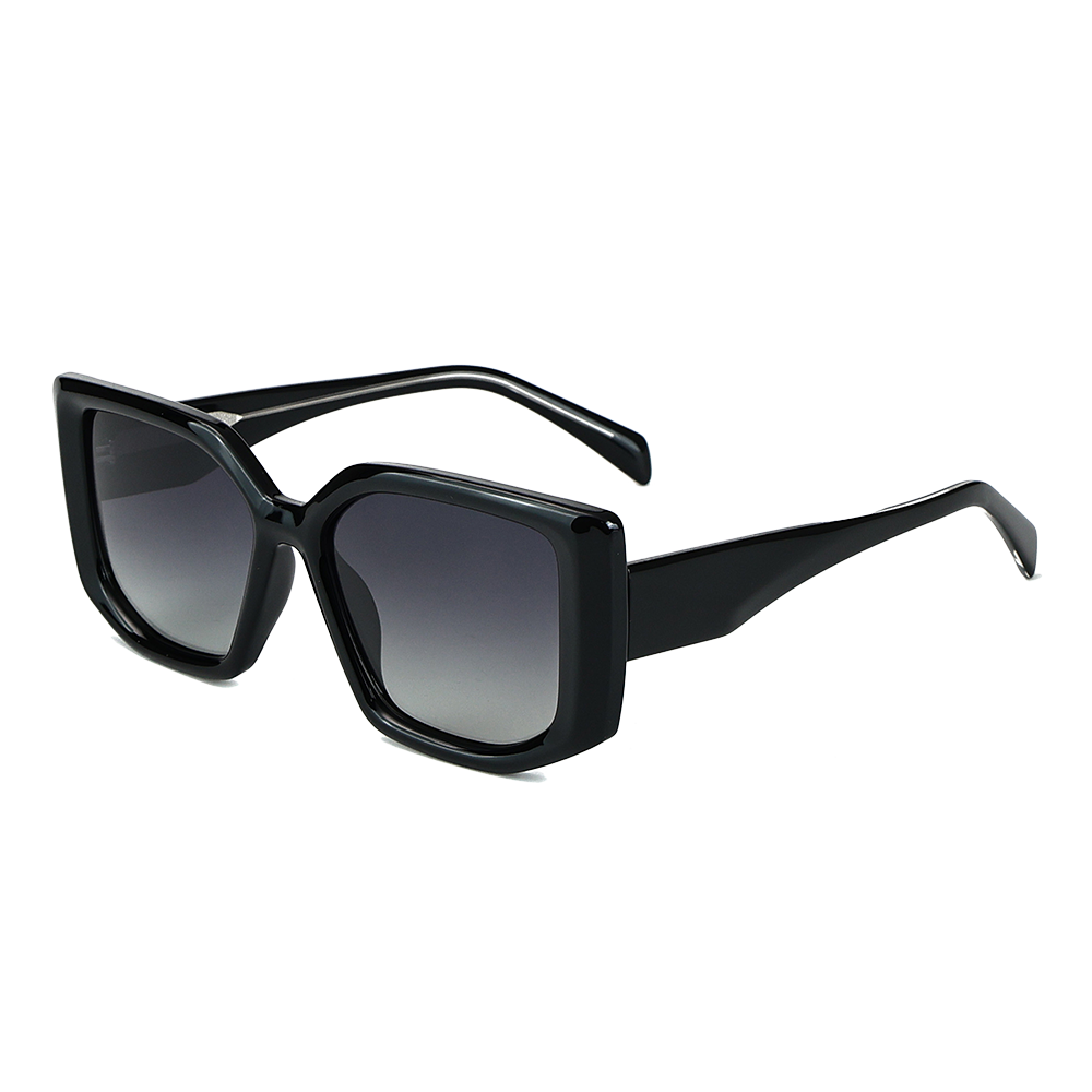 نظارات شمسية مستقطبة بإطار مربع كبير الحجم