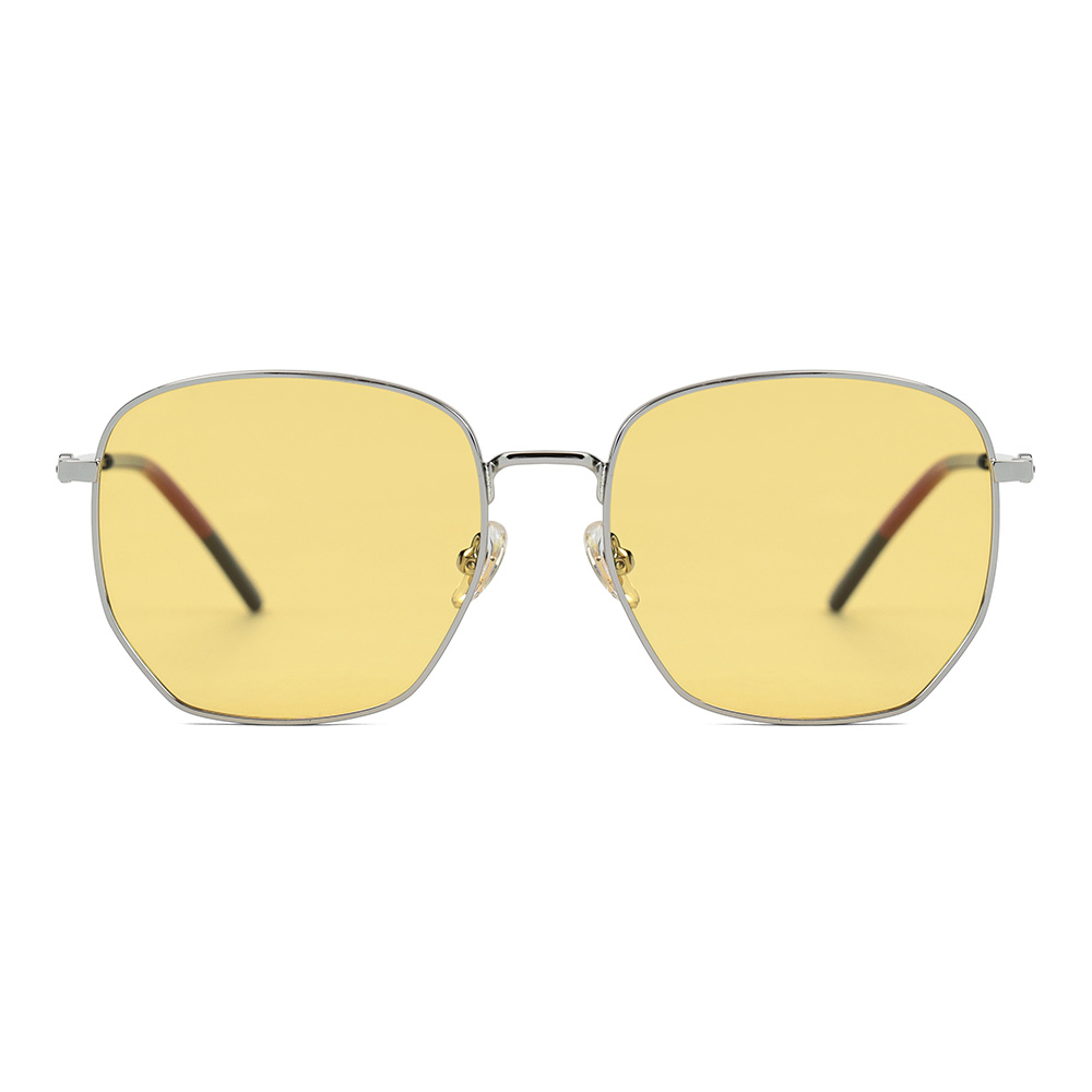 النظارات الشمسية المستقطبة ذات الإطار المعدني الرقيق والمربع