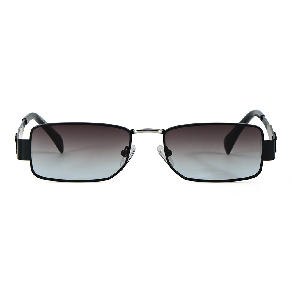 نظارات شمسية بعدسات مستقطبة بإطار معدني مربع UV400