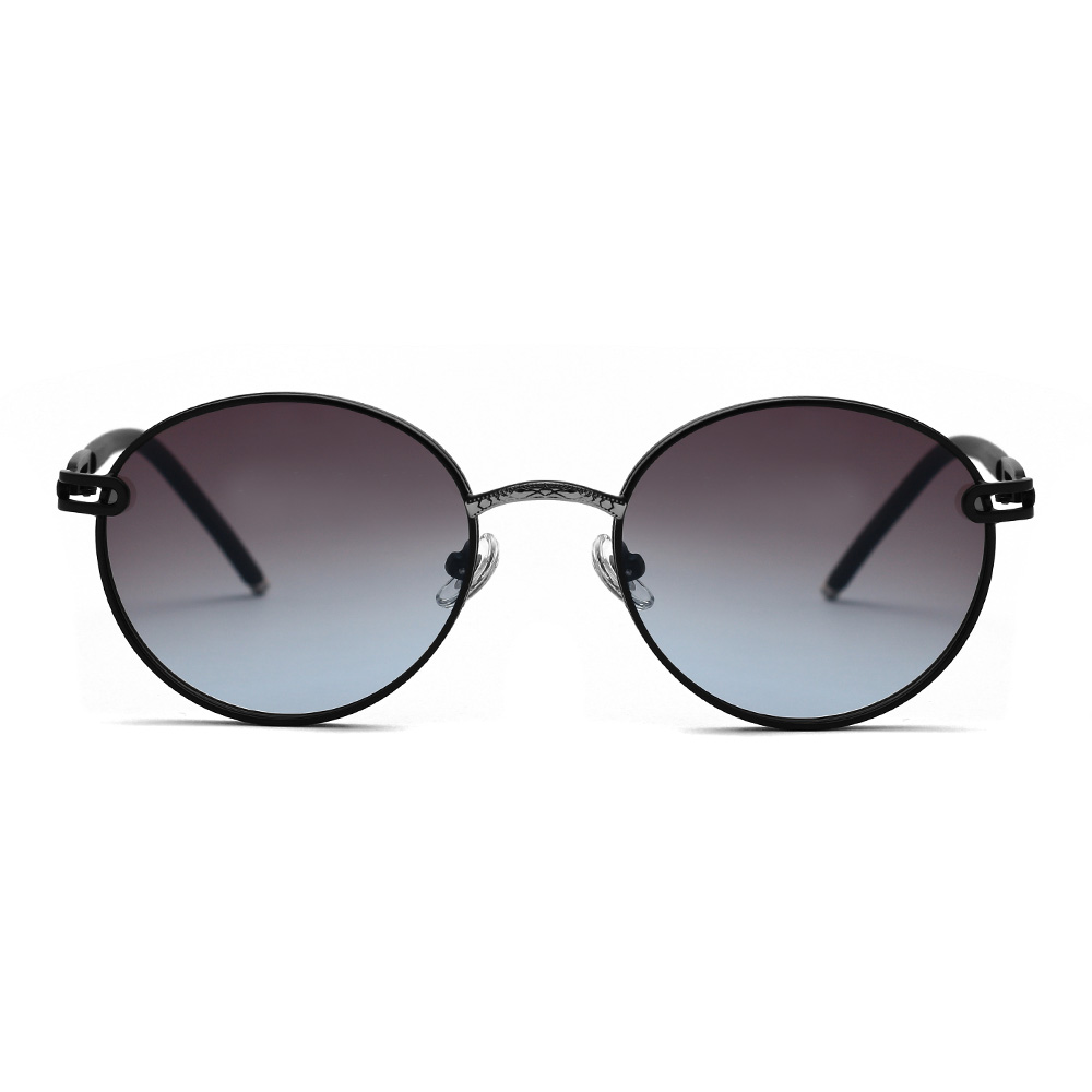 نظارات شمسية مستقطبة بإطار معدني دائري عتيق