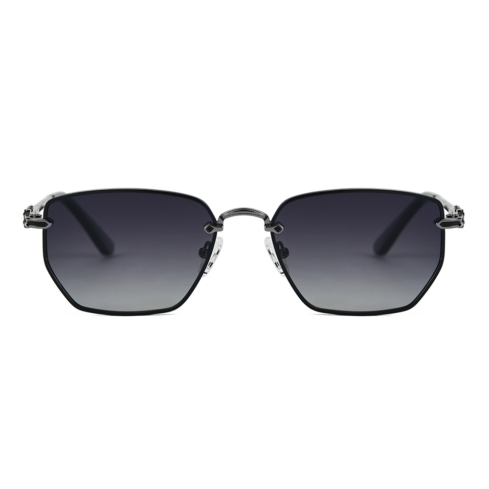 نظارات شمسية مستقطبة بإطار معدني مربع UV400