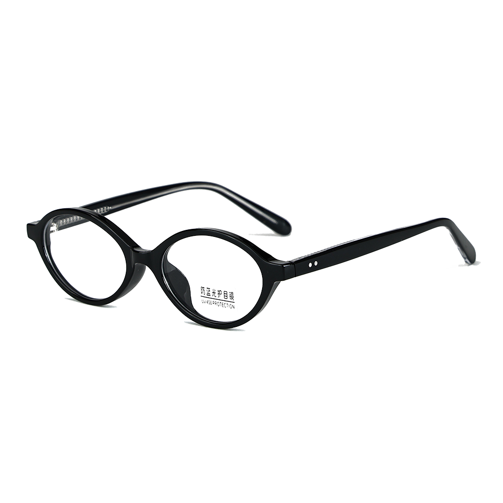 إطار بيضاوي صغير، نظارة من مادة الأسيتات المقاومة للضوء الأزرق